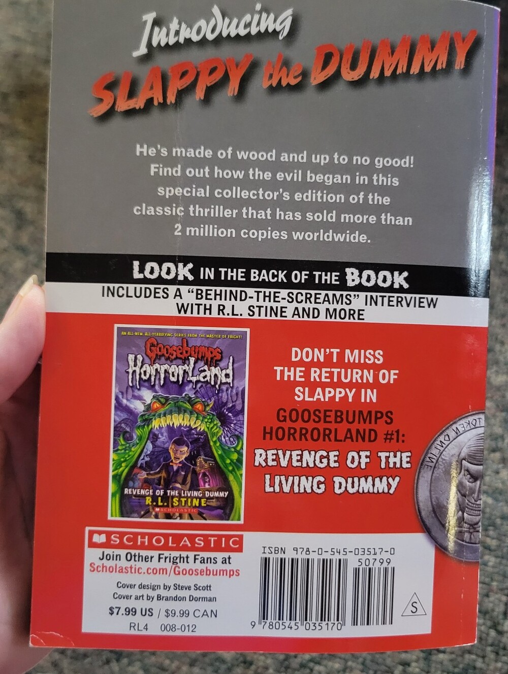๐ฅ5/$20 R. L. StineNight of the Living Dummy (Classic Goosebumps #1) - Picture 3 of 10